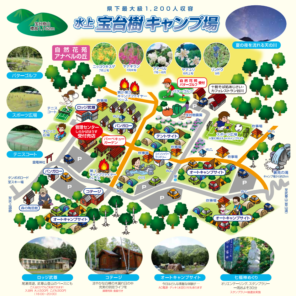 ほうだいぎスキー場マップ